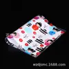 Capa de livro com estampa de desenho animado em PVC capa de livro material escolar bolsa de PVC transparente bolsa com zíper cor atacado