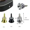 Botões de Cinta Metálicos Pinos de Fim com Parafusos de Montagem para Guitarra Elétrica Acústica, Baixo, Ukulele