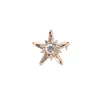Broche de Estrella de Cinco Puntas con Circonita, Accesorio de Moda de Alta Gama de Nicho, Decoración Elegante y con Estilo para Traje, Mayoreo