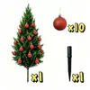 Planta en maceta de árbol de Navidad pequeño de Amazon, mini árbol de Navidad creativo de mesa para decoraciones de fiesta de Navidad, pino y abeto