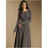 Vestido Tricô Botões Manga Longa Listrado Gola Redonda Feminino Slim Fit Saia Longa Estilo Europeu Americano Para Ir ao Trabalho