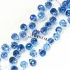 Agujero Horizontal Cristal de Fresa Cristal Facetado Cuentas Sueltas Bombilla de Luz Perlas Destellantes Accesorios para Joyería Hecha a Mano DIY Decoración Colgante para Coche