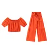 Calça Larga Nova Europeia e Americana para Mulheres 2025 Calça de Trabalho Cintura Alta Cor Sólida Flare Amarração Drapeada Calça Casual Conjunto