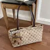Bolso de mujer de estilo coreano de alta gama, nuevo, transfronterizo 2026, bolso tote de lunares, bolso de hombro para mujer, bolso de axila, bolso de gran capacidad