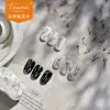 Adesivos de Unha Tomoni Finos e Resistentes, Adesivos de Unha Simples Populares, Material de Mármore de Alta Qualidade Ultrafino Sem Rastreamento