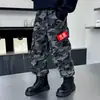 Pantalones para niño, colección de otoño, pantalones de trabajo para niños, nuevo estilo 2026, para niños pequeños y mayores, pantalones de camuflaje de otoño, ropa infantil holgada y casual