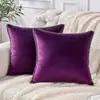 Funda de Almohada de Terciopelo Transfronteriza con Borde en Forma de Concha Funda de Almohada Decorativa Simple de Color Sólido para Sala de Estar Sofá