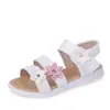 Sandálias Coreanas Novas de Verão para Meninas Sandálias Infantis com Florzinhas Sandálias para Bebês Sapatos de Princesa para Crianças Médias e Grandes Sapatos de Praia
