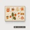 Pintura Decorativa Moderna Minimalista Estilo Madera Crema para Restaurante con Toque Artístico, Arte de Pared Estilo Japonés Ins para Sala de Estar, Pintura de Exhibición para Dormitorio