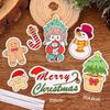 Decoração de topo para cupcake de papel de Natal plug-in cola macia Papai Noel Feliz Natal cartão de inserção para cupcake