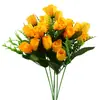 Flores Artificiales, Ramo de Tulipanes de 18 Cabezas, Decoración Floral para Sala de Estar y Jardín, Flores Falsas, Caja de Flores para Proyectos, Venta al por Mayor de Arreglos Florales