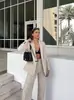 Comércio Exterior Transfronteiriço Spot Outono e Inverno 2025 Novo Blazer Casual de Alta Qualidade para Mulheres