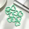 Anillo de Resorte Abierto Corazón de Amor Llavero Corazón de Amor Esmalte Horneado Colorido Aleación de Zinc Hebilla de Resorte Corazón de Amor Accesorios de Joyería Hebilla Colgante
