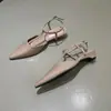 2026 Nuevas Sandalias de Verano para Mujer Estilo Francés de Moda con Tira en T Versátiles Puntiagudas de Tacón Bajo Sandalias con Estampado de Leopardo Zapatos de Moda