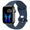 Adecuado para correa de silicona para Apple Watch, hebilla de mariposa, correa deportiva para Apple Watch de 1ª a 9ª generación, correa de muñeca para iWatch