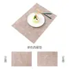 Ventas Directas de Fábrica Manteles Individuales de Tela y Cuero Manteles para Restaurante Hotel Comida Occidental Manteles Cuadrados Impermeables y a Prueba de Aceite Manteles Individuales Aislantes