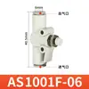 Válvula de Mariposa de Tubería Tipo SMC Válvula de Velocidad Ajustable Actuador de Control de Cilindro de Paso Recto Junta de Tubería de Aire As1002/2052Fs