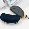 Suministro de fábrica caja para gafas de tela con letra aleatoria caja para gafas de sol eva cordón estuche para gafas gancho estuche para gafas
