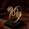 Joia Cruzada Europeia e Americana Estilo Étnico Flor de Metal Pulseira de Braço Aberto Estilo Punk Nicho Geométrico Braçadeira