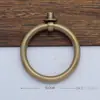 Anillo Redondo de Cobre Puro Tirador para Puerta de Gabinete Cajón Anillo de Tracción de Cobre Anillo Redondo Sin Costuras Manija de Anillo de Cobre Simple Antiguo Chino