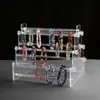 4046 Soporte de exhibición de pulseras en stock, soporte de exhibición de pulseras de alta transparencia, soporte de exhibición de coleteros de acrílico, soporte de exhibición de escalera de acrílico