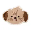 Manta Peluche Perro Lindo Transfronteriza para Mesita de Noche de Dormitorio Manta Peluche para Mesita de Noche de Dormitorio Alfombrilla Absorbente Decorativa de Felpa para Baño Resistente al Desgaste