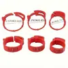 Conjunto de 100 Anéis de Identificação para Patas de Galinha em 4 Cores Ajustáveis ​​- Numerados e Coloridos - para Identificação de Aves, Patos e Gansos - com Clipe - Ideais para Galinhas, Patos e Gansos (Vermelho, laranja, verde e amarelo)
