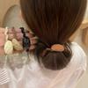 Corea del Sur Dongdaemun Nuevo Curry Marrón Diamante Guisante Aleación Anillo para el Cabello Elegante Simple Sentido de Alta Gama Cuerda para el Cabello Accesorios para el Cabello