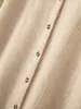 Cardigan de Cashmere com Gola Polo Novo Estilo Primavera e Outono Feminino Manga Longa Cor Sólida Solto Tricô Camisa Suéter Jaqueta Top