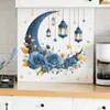 Lustre Lua do Oriente Médio Flores Estrelas Quarto Sala de Estar Entrada Decoração de Casa Adesivos de Parede Atacado Autoadesivo