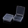 Caja Pequeña de Plástico Vacía Cuadrada de 7.5 cm Caja de Almacenamiento Caja para Equipo de Pesca Empaque de Accesorios Caja Organizadora para Guardar Cuentas