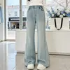 Jeans para Niña con Incrustaciones de Diamantes Otoño 2026 Nuevos Elegantes Modernos Sueltos para Niñas Grandes Ropa Infantil Pantalones Micro-Acampanados Tendencia