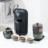 Juego de Té de Viaje Portátil al Por Mayor Juego de Té Kung Fu para Exterior Taza Rápida Vacaciones Regalo Chino de Negocios Logotipo