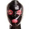 Capuz de Látex Sexy de Halloween Máscara de Látex com Zíper Máscara Engraçada para Role-Playing