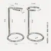 Soporte para Navaja de Barba de Hombre, Soporte de Hardware de una Sola Cabeza, de una Sola Cabeza, Plateado, Altura 9 cm, Soporte para una Sola Brocha de Barba