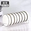 Tigela de aço inoxidável e placa de armazenamento de artefato, rack de drenagem de mesa, rack de cozinha, rack de tigela, tigela e suporte de armazenamento de prato
