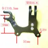 Asiento de Montaje para Modificación de Frenos de Bicicleta Soporte de Conversión de Freno de Llanta a Freno de Disco Instalación Caliper DIY con Asiento de Reemplazo para Pilar A Pilar B