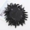 Bloque de Reemplazo de Cabello Corto Rizado para Mujer de Comercio Exterior Peluca Rizada de Tornillo Africano Bloque de Cabello Peluca Afro Esponjosa Bloque de Cabello