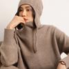 Suéter de Punto de Cachemir 2026 Otoño e Invierno Nuevo para Mujer, Cuello Alto, Color Sólido, Pulóver Espeso Cálido, Dobladillo Curvo