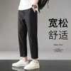 Pantalones Deportivos Casuales de Tobillo para Hombre de Verano Moda M-8XL Nueva Llegada Nylon Elástico en Cuatro Lados Seda de Hielo Pantalones para Hombre