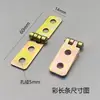 Bisagras de esquina redondeada, conectores de herrajes para muebles, bisagras plegables de tapa abatible para puertas de gabinetes, bisagras de tira larga, bisagras triangulares de cuatro agujeros para cajas de madera