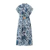 Ropa de Mujer 2026 Verano Nuevo Estilo Moda Europea y Americana Cinturón Sencillo Vestido Largo 2901722 Poliéster