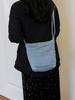 Nuevo Estilo Coreano Ins Bolso Bucket de Mezclilla Lavada Bolso de Hombro para Estudiante Bolso Cruzado para Teléfono Móvil Moderno y Versátil