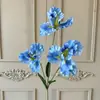 3 Flores de Iris Artificiales para Decoración de Bodas, Decoración del Hogar, Accesorios de Fotografía y Arreglos Florales