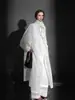 Gabardina de estilo relajado de alta gama 2026 nueva de lyocell lino transpirable de doble botonadura silueta larga gabardina chaqueta