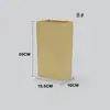 En stock Bolsa de papel kraft con fondo cuadrado recubierta bolsa de embalaje de grado alimenticio bolsa de limpieza a prueba de aceite Minorista Mayorista