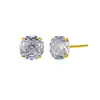 Pendientes de Plata de Ley S925 con Circonita Corte Milenio Rosa para Mujer, Alto Valor Estético, Exquisitos y Deslumbrantes Tachuelas de Cartílago Coloridas de Nicho