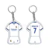 Colgante Llavero Acrílico Pequeño Regalo para Intercambio de Jerseys, Llavero Deportivo One Piece, Recuerdo de Messi