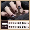 Unhas Postiças Curtas Personalizadas no Atacado, Adesivos de Unha Embalados, Unhas Usáveis, Arte de Unha Ilustrada, Unhas Postiças