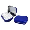 Mini Paleta Caja de Lata Pintura de Acuarela Esmalte de Uñas Gel Caja Dispensadora Portátil para Exteriores Tapa abatible Caja Metálica para Caramelos